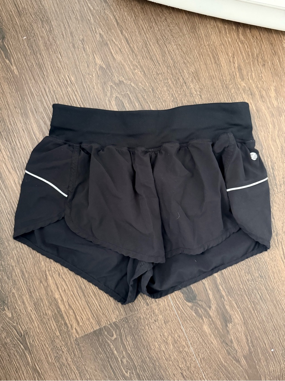 Zella Black Women's Layered Active Shorts